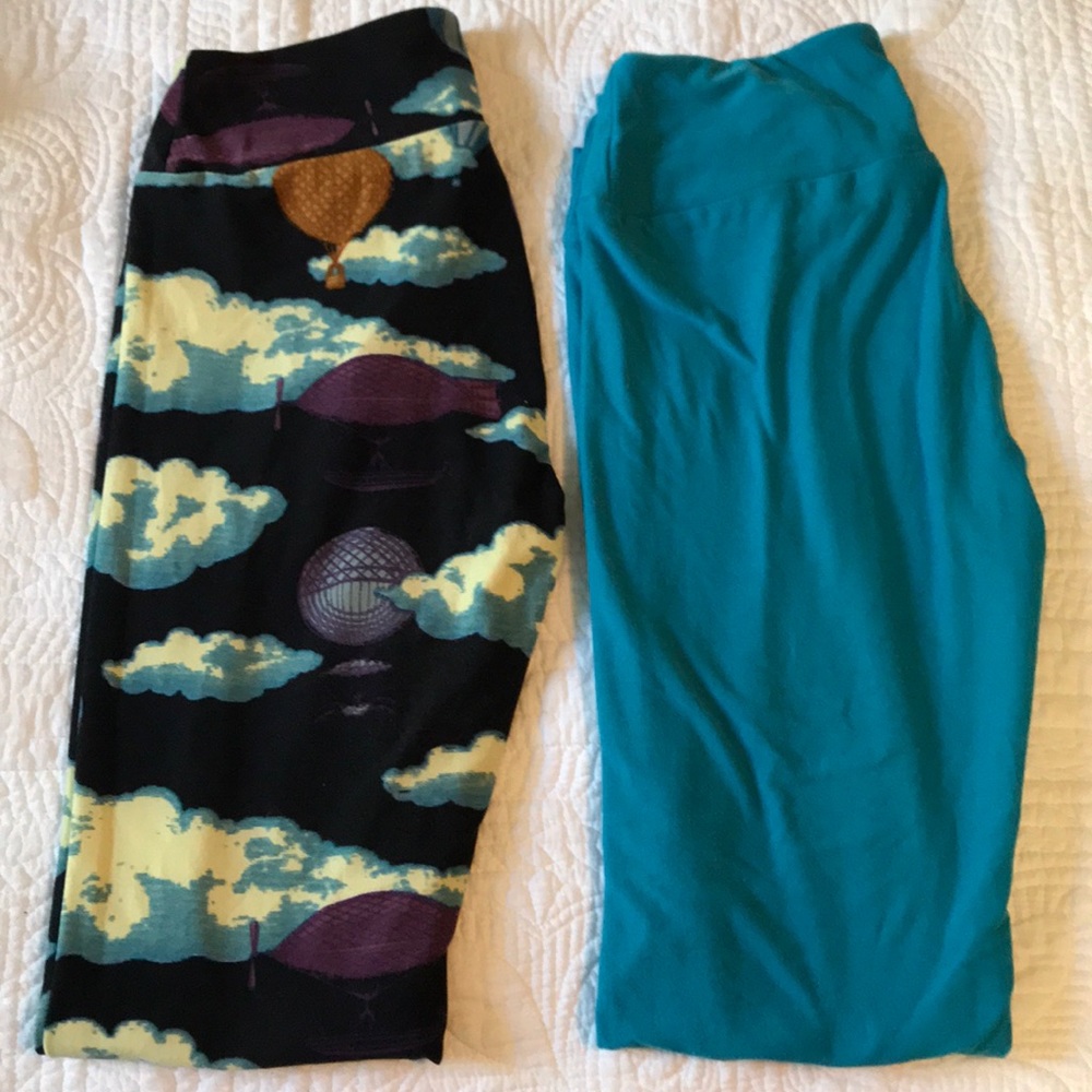 2 pair LulaRoe Leggings, OS